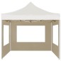 vidaXL Carpa plegable profesional paredes aluminio color crema 2x2 m vidaXL Carpa plegable profesional paredes aluminio color crema 2x2 m