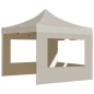 vidaXL Carpa plegable profesional paredes aluminio color crema 2x2 m vidaXL Carpa plegable profesional paredes aluminio color crema 2x2 m