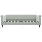 vidaXL Sofá cama con colchón terciopelo gris claro 90x190 cm vidaXL Sofá cama con colchón terciopelo gris claro 90x190 cm