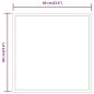 vidaXL Espejo de baño con LED 60x60 cm vidaXL Espejo de baño con LED 60x60 cm