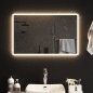 vidaXL Espejo de baño con LED 80x50 cm vidaXL Espejo de baño con LED 80x50 cm