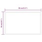 vidaXL Espejo de baño con LED 80x50 cm vidaXL Espejo de baño con LED 80x50 cm
