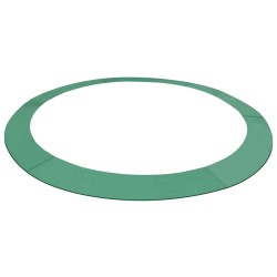 vidaXL Alfombrilla de seguridad cama elástica PE redonda verde 4,26m