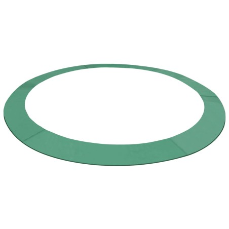 vidaXL Alfombrilla de seguridad cama elástica PE redonda verde 4,26m