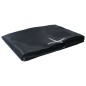 vidaXL Lona de salto para cama elástica redonda tela negro 3,66 m