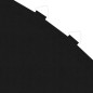 vidaXL Lona de salto para cama elástica redonda tela negro 3,66 m