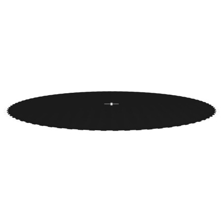 vidaXL Lona de salto para cama elástica redonda tela negro 4,27 m