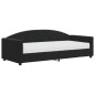 vidaXL Sofá cama con colchón terciopelo negro 90x190 cm vidaXL Sofá cama con colchón terciopelo negro 90x190 cm