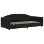 vidaXL Sofá cama con colchón terciopelo negro 90x190 cm vidaXL Sofá cama con colchón terciopelo negro 90x190 cm