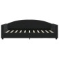 vidaXL Sofá cama con colchón terciopelo negro 90x190 cm vidaXL Sofá cama con colchón terciopelo negro 90x190 cm
