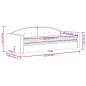 vidaXL Sofá cama con colchón terciopelo negro 90x190 cm vidaXL Sofá cama con colchón terciopelo negro 90x190 cm