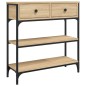 vidaXL Mesa consola madera de ingeniería roble Sonoma 72,5x25x75 cm vidaXL Mesa consola madera de ingeniería roble Sonoma 72,5x25x75 cm