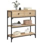 vidaXL Mesa consola madera de ingeniería roble Sonoma 72,5x25x75 cm vidaXL Mesa consola madera de ingeniería roble Sonoma 72,5x25x75 cm