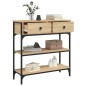 vidaXL Mesa consola madera de ingeniería roble Sonoma 72,5x25x75 cm vidaXL Mesa consola madera de ingeniería roble Sonoma 72,5x25x75 cm