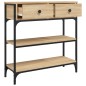 vidaXL Mesa consola madera de ingeniería roble Sonoma 72,5x25x75 cm vidaXL Mesa consola madera de ingeniería roble Sonoma 72,5x25x75 cm