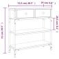 vidaXL Mesa consola madera de ingeniería roble Sonoma 72,5x25x75 cm vidaXL Mesa consola madera de ingeniería roble Sonoma 72,5x25x75 cm