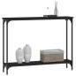 vidaXL Mesa consola madera de ingeniería negra 100x22,5x75 cm vidaXL Mesa consola madera de ingeniería negra 100x22,5x75 cm