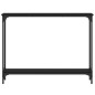 vidaXL Mesa consola madera de ingeniería negra 100x22,5x75 cm vidaXL Mesa consola madera de ingeniería negra 100x22,5x75 cm