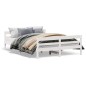 vidaXL Estructura de cama con cabecero madera pino blanco 120x200 cm vidaXL Estructura de cama con cabecero madera pino blanco 120x200 cm