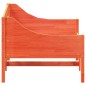 vidaXL Sofá cama de madera maciza de pino marrón cera 90x190 cm vidaXL Sofá cama de madera maciza de pino marrón cera 90x190 cm