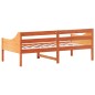 vidaXL Sofá cama de madera maciza de pino marrón cera 90x190 cm vidaXL Sofá cama de madera maciza de pino marrón cera 90x190 cm