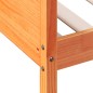 vidaXL Sofá cama de madera maciza de pino marrón cera 90x190 cm vidaXL Sofá cama de madera maciza de pino marrón cera 90x190 cm