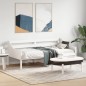 vidaXL Sofá cama madera maciza de pino blanco 75x190 cm vidaXL Sofá cama madera maciza de pino blanco 75x190 cm