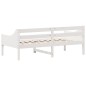 vidaXL Sofá cama madera maciza de pino blanco 75x190 cm vidaXL Sofá cama madera maciza de pino blanco 75x190 cm