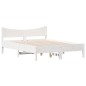 vidaXL Estructura de cama madera maciza de pino blanco 120x200 cm