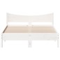 vidaXL Estructura de cama madera maciza de pino blanco 120x200 cm