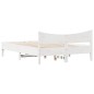 vidaXL Estructura de cama madera maciza de pino blanco 120x200 cm