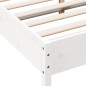 vidaXL Estructura de cama madera maciza de pino blanco 120x200 cm