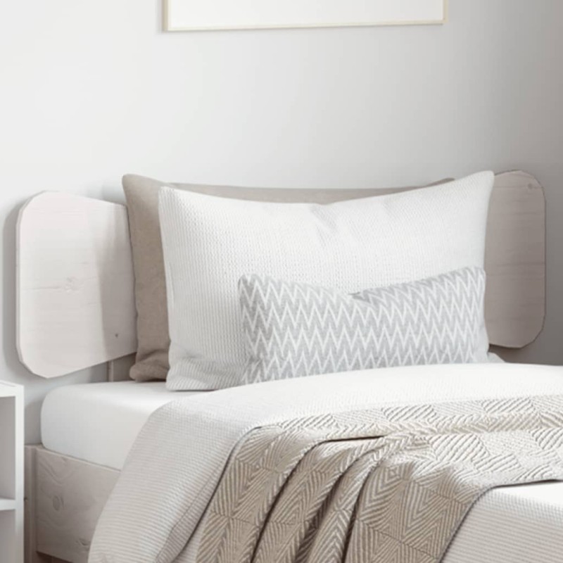 vidaXL Cabecero de cama madera maciza de pino blanco 75 cm vidaXL Cabecero de cama madera maciza de pino blanco 75 cm
