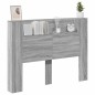 vidaXL Cabecero de cama con luz LED gris Sonoma 140x16,5x103,5 cm vidaXL Cabecero de cama con luz LED gris Sonoma 140x16,5x103,5 cm