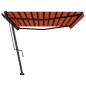 vidaXL Toldo de pie automático naranja y marrón 500x300 cm vidaXL Toldo de pie automático naranja y marrón 500x300 cm