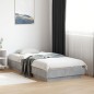 vidaXL Estructura de cama madera de ingeniería gris hormigón 90x190 cm