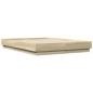 vidaXL Estructura de cama madera de ingeniería roble Sonoma 135x190 cm
