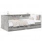 vidaXL Tumbona con cajones madera ingeniería gris hormigón 75x190 cm vidaXL Tumbona con cajones madera ingeniería gris hormigón 75x190 cm