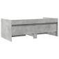 vidaXL Tumbona con cajones madera ingeniería gris hormigón 75x190 cm vidaXL Tumbona con cajones madera ingeniería gris hormigón 75x190 cm