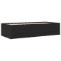vidaXL Tumbona con cajones madera de ingeniería negro 75x190 cm vidaXL Tumbona con cajones madera de ingeniería negro 75x190 cm