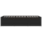 vidaXL Tumbona con cajones madera de ingeniería negro 75x190 cm vidaXL Tumbona con cajones madera de ingeniería negro 75x190 cm