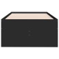 vidaXL Tumbona con cajones madera de ingeniería negro 75x190 cm vidaXL Tumbona con cajones madera de ingeniería negro 75x190 cm