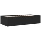 vidaXL Tumbona con cajones madera de ingeniería negro 75x190 cm vidaXL Tumbona con cajones madera de ingeniería negro 75x190 cm