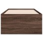 vidaXL Tumbona con cajones madera ingeniería roble marrón 75x190 cm