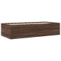 vidaXL Tumbona con cajones madera ingeniería roble marrón 75x190 cm