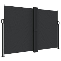 vidaXL Toldo lateral retráctil negro 160x1000 cm