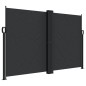 vidaXL Toldo lateral retráctil negro 160x1000 cm vidaXL Toldo lateral retráctil negro 160x1000 cm