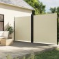 vidaXL Toldo lateral retráctil crema 200x1000 cm vidaXL Toldo lateral retráctil crema 200x1000 cm