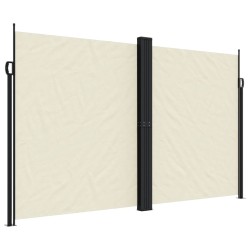 vidaXL Toldo lateral retráctil crema 200x1000 cm