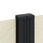vidaXL Toldo lateral retráctil crema 200x1000 cm vidaXL Toldo lateral retráctil crema 200x1000 cm
